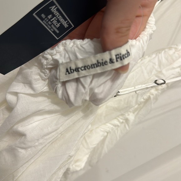 White high neck spaghetti strap mini dress - Picture 6 of 6